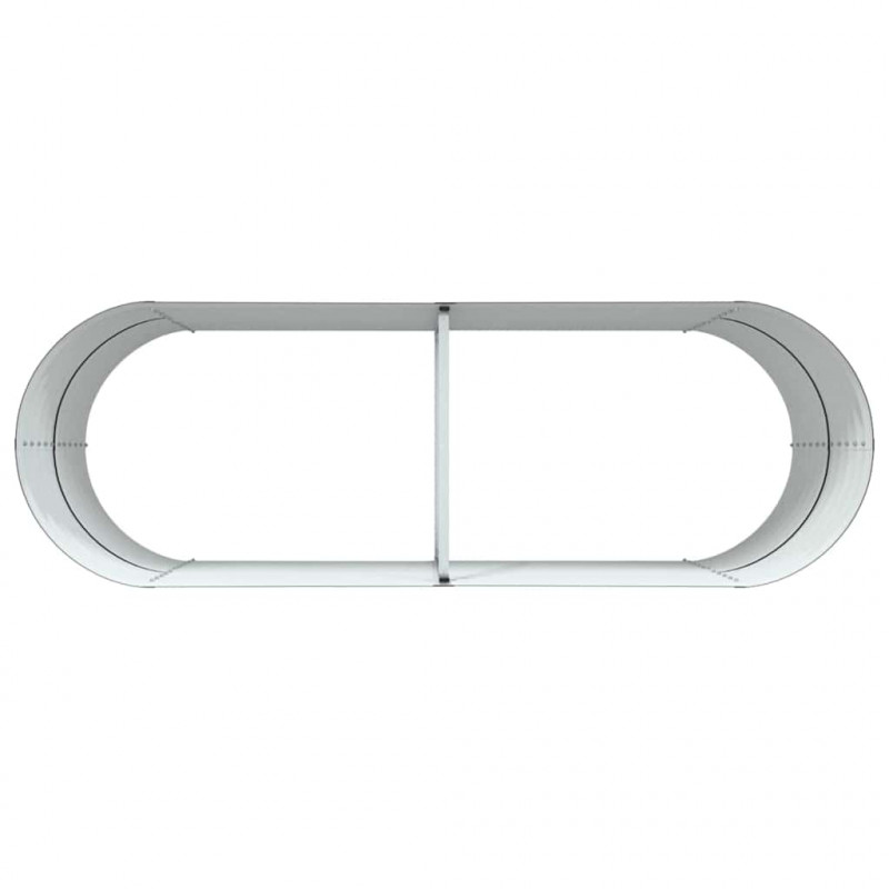 Podniesiony grządka Brązowy 240 x 80 x 81 cm Stal