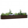 Podniesiony grządka Brązowy 400 x 80 x 44 cm Stal