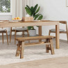ławka Naturalny 100 x 29 x 43,5 cm Lite drewno teakowe