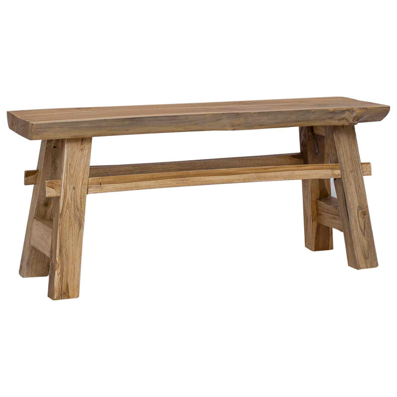 ławka Naturalny 100 x 29 x 43,5 cm Lite drewno teakowe