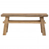 ławka Naturalny 100 x 29 x 43,5 cm Lite drewno teakowe