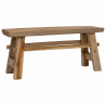 ławka Naturalny 100 x 29 x 43,5 cm Lite drewno teakowe