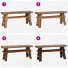 ławka Naturalny 100 x 29 x 43,5 cm Lite drewno teakowe