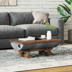 Stolik kawowy Naturalny 90 x 50 x 35 cm drewno