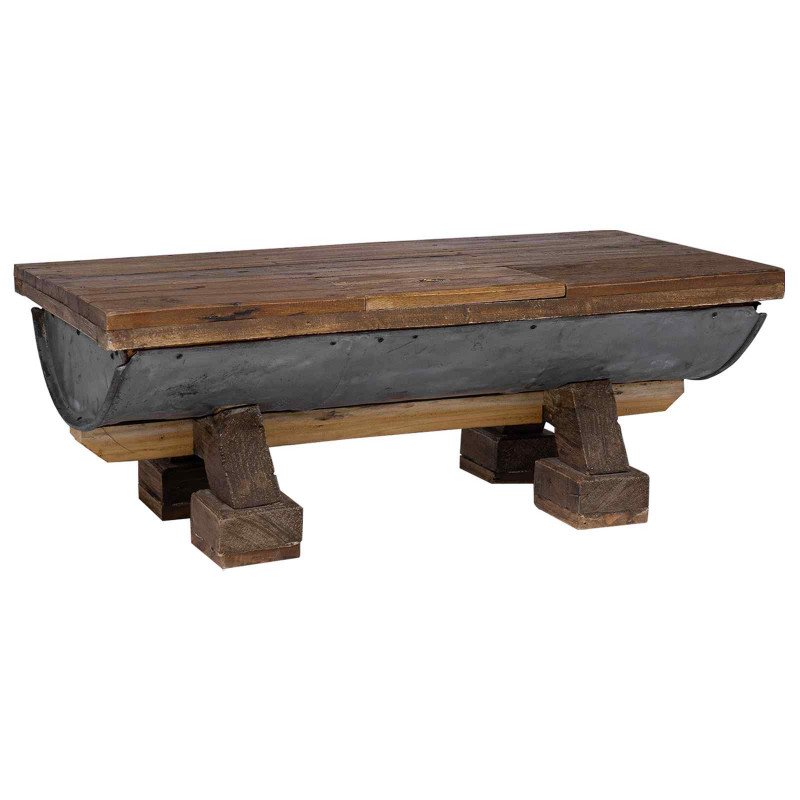 Stolik kawowy Naturalny 90 x 50 x 35 cm drewno