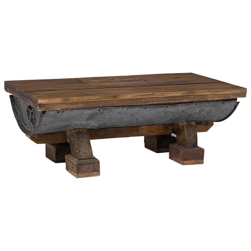Stolik kawowy Naturalny 90 x 50 x 35 cm drewno