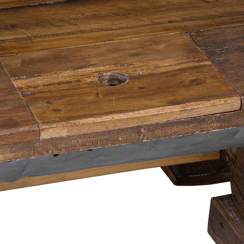 Stolik kawowy Naturalny 90 x 50 x 35 cm drewno