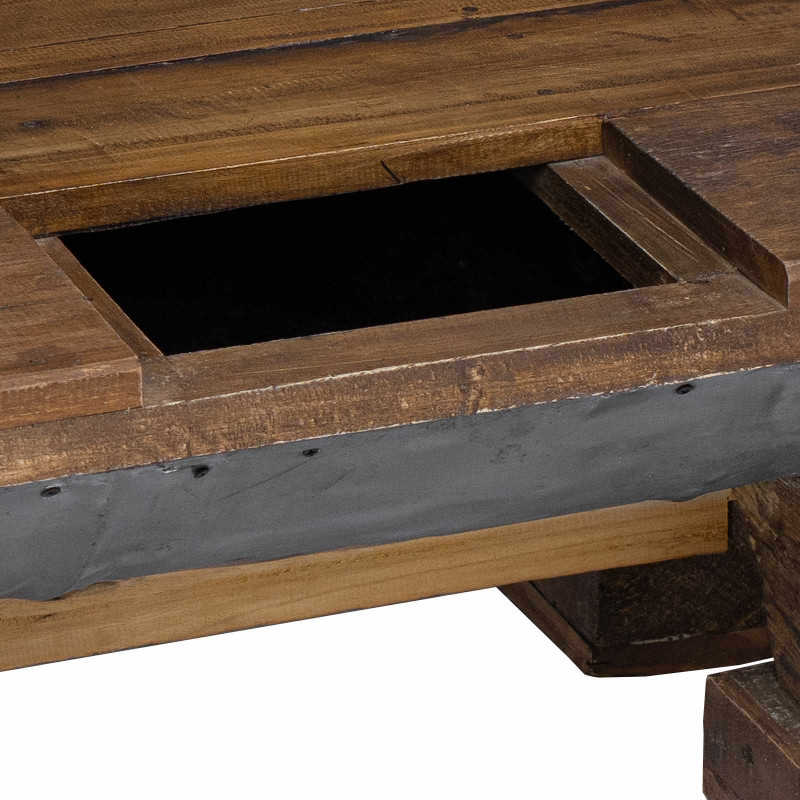 Stolik kawowy Naturalny 90 x 50 x 35 cm drewno