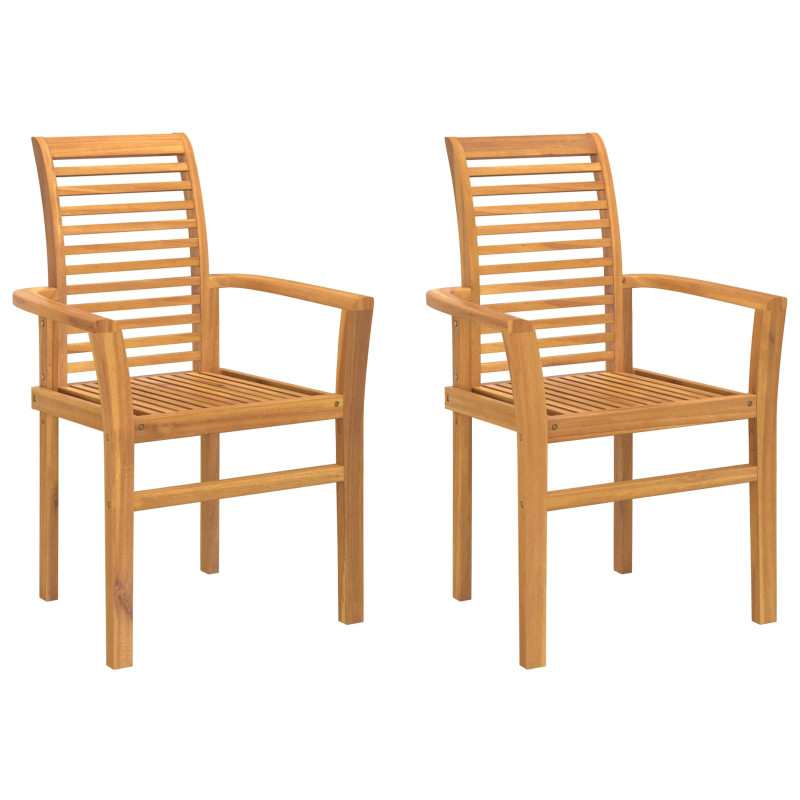 Krzesło jadalniane 2 pcs Brązowy 62 x 55 x 94 cm