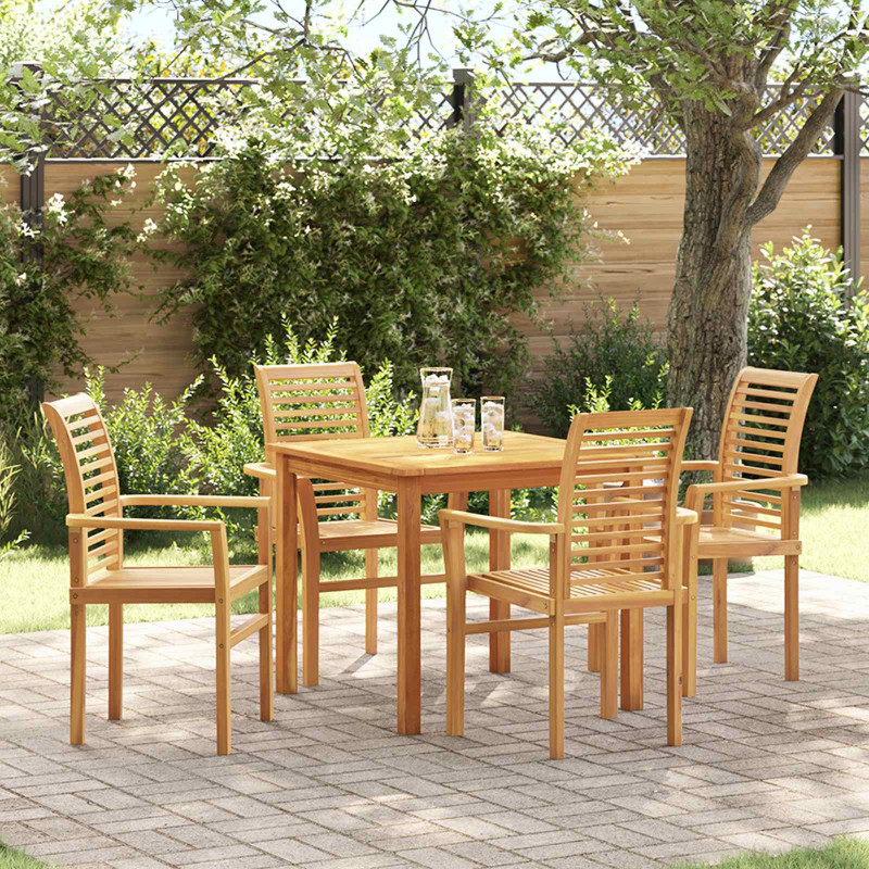 Krzesło jadalniane 4 pcs Brązowy 62 x 55 x 94 cm