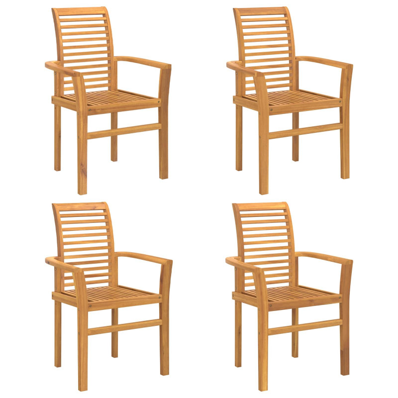 Krzesło jadalniane 4 pcs Brązowy 62 x 55 x 94 cm