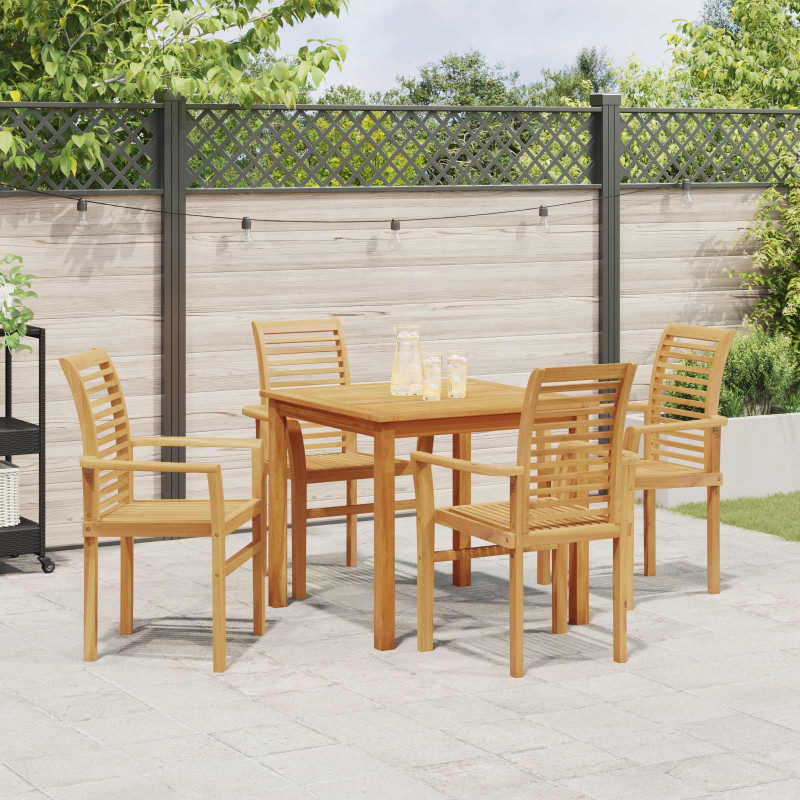 Krzesło jadalniane 4 pcs Brązowy 62 x 55 x 94 cm