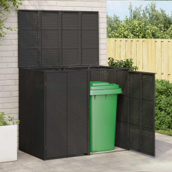 Pojemnik na śmieci 2 pcs Czarny 65 x 80 x 115 cm Polietylen