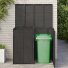 Pojemnik na śmieci 2 pcs Czarny 65 x 80 x 115 cm Polietylen