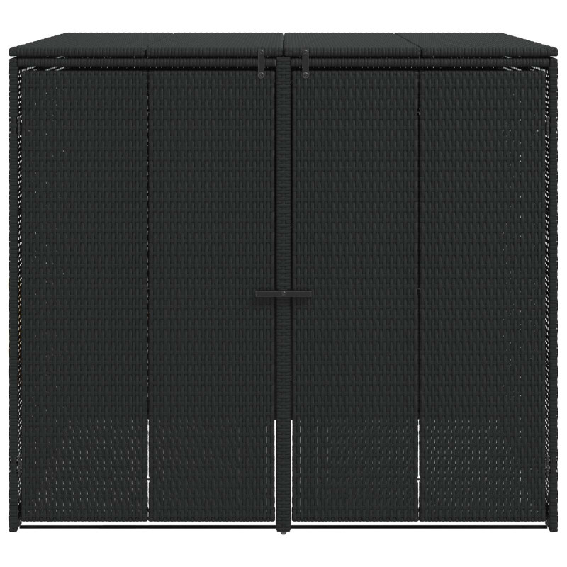 Pojemnik na śmieci 2 pcs Czarny 65 x 80 x 115 cm Polietylen