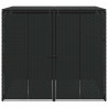 Pojemnik na śmieci 2 pcs Czarny 65 x 80 x 115 cm Polietylen
