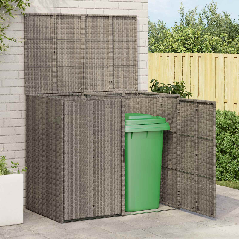 Pojemnik na śmieci 2 pcs Szary 65 x 80 x 115 cm Polietylen