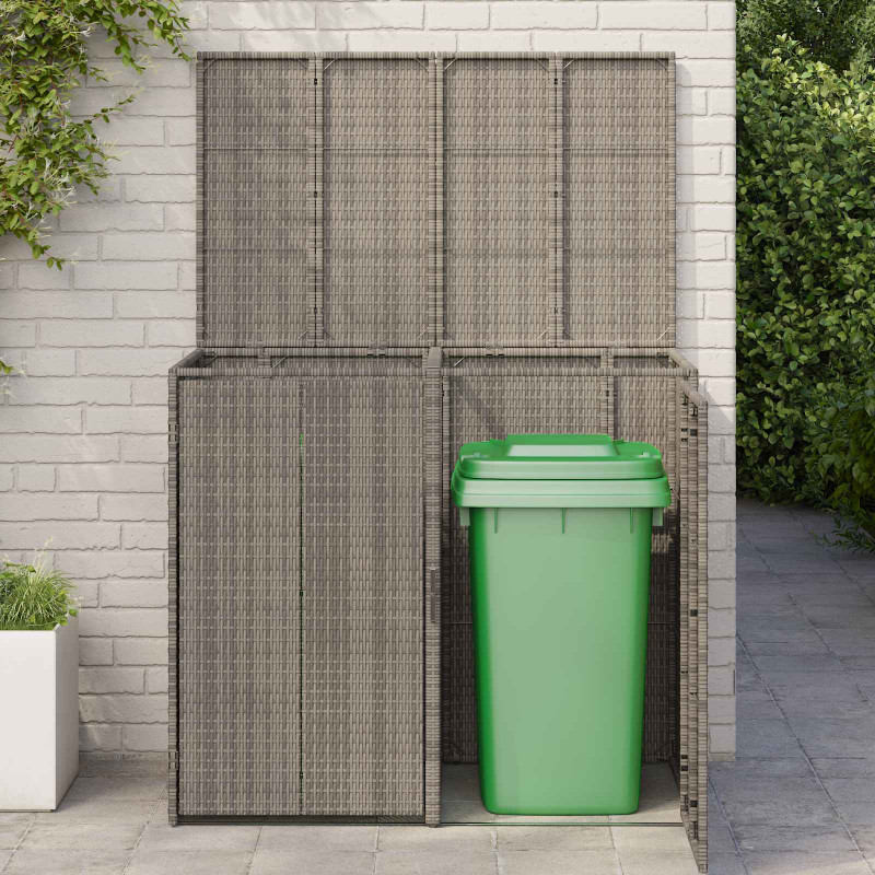 Pojemnik na śmieci 2 pcs Szary 65 x 80 x 115 cm Polietylen
