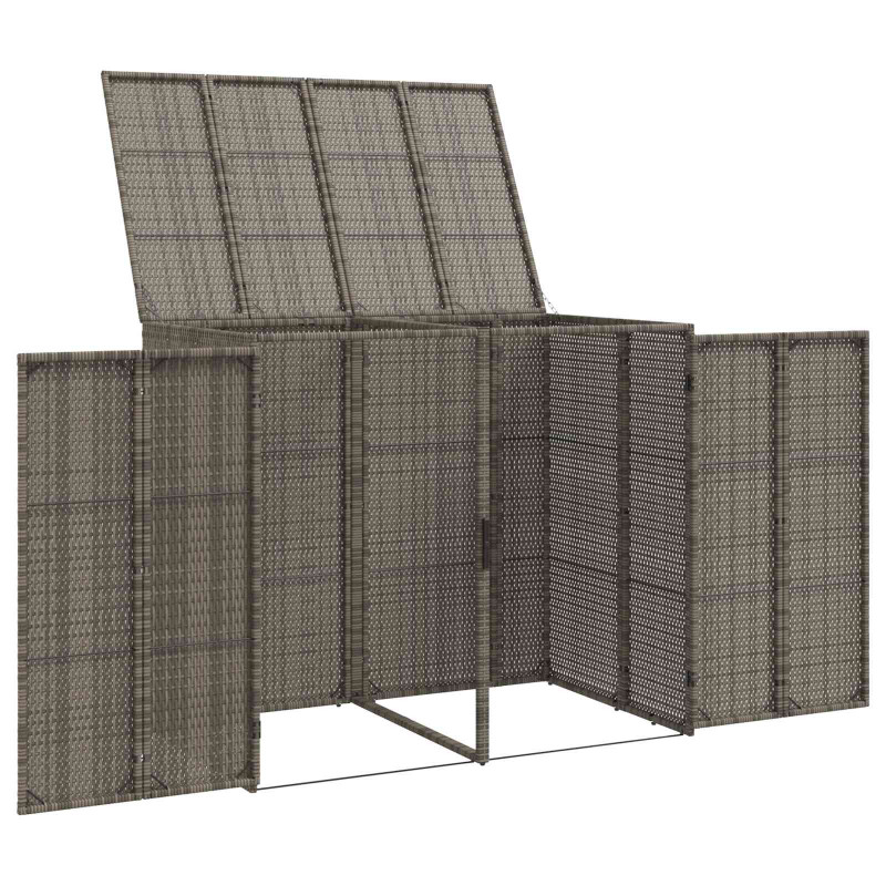 Pojemnik na śmieci 2 pcs Szary 65 x 80 x 115 cm Polietylen