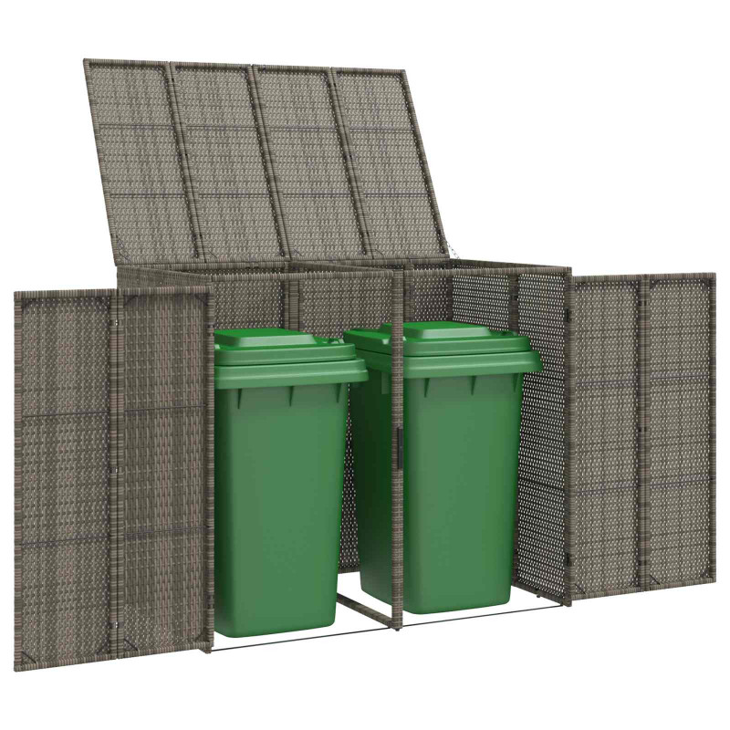 Pojemnik na śmieci 2 pcs Szary 65 x 80 x 115 cm Polietylen
