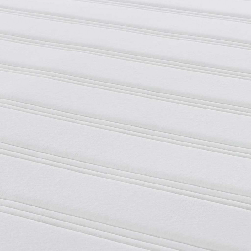 Materac do łóżka z materacem Jasnoszary 80 x 200 cm tkanina