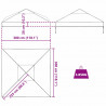 Wymiana osłony altany przezroczysty 3 x 3 m PVC