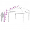 Wymiana osłony altany przezroczysty 3 x 3 m PVC