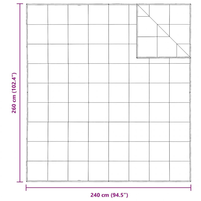 Kołdra 2-w-1 Biały 240 x 260 cm Pióra