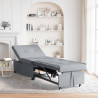 Rozkładana sofa Jasnoszary 194 x 50 x 82 cm tkanina