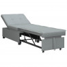 Rozkładana sofa Jasnoszary 194 x 50 x 82 cm tkanina