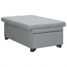 Rozkładana sofa Jasnoszary 194 x 50 x 82 cm tkanina