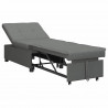 Rozkładana sofa Ciemnoszary 194 x 50 x 82 cm tkanina