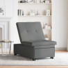 Rozkładana sofa Ciemnoszary 194 x 50 x 82 cm tkanina