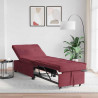 Rozkładana sofa Czerwone wino 194 x 50 x 82 cm tkanina