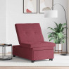 Rozkładana sofa Czerwone wino 194 x 50 x 82 cm tkanina
