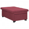 Rozkładana sofa Czerwone wino 194 x 50 x 82 cm tkanina