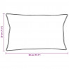 Poduszka z poduszką 2 pcs Biały 30 x 50 cm Pióra