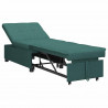 Rozkładana sofa Ciemna zieleń 194 x 50 x 82 cm tkanina
