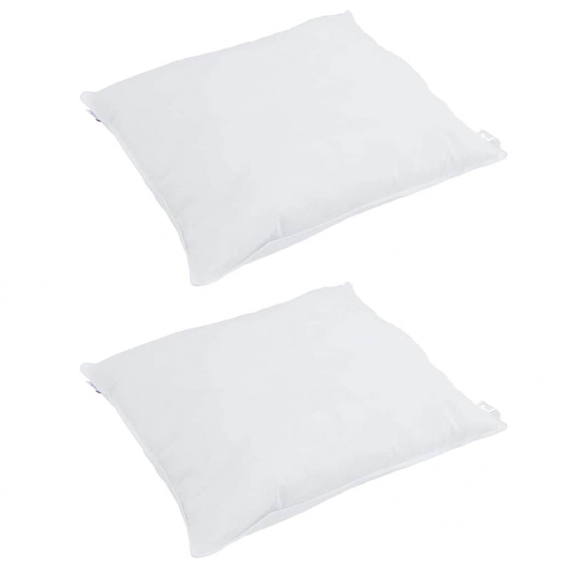 Poduszka z poduszką 2 pcs Biały 40 x 40 cm Pióra