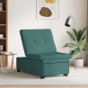 Rozkładana sofa Ciemna zieleń 194 x 50 x 82 cm tkanina