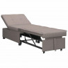 Rozkładana sofa Ciemnoszary 194 x 50 x 82 cm tkanina