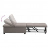 Rozkładana sofa Ciemnoszary 194 x 50 x 82 cm tkanina