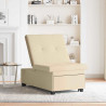 Rozkładana sofa Kremowy 194 x 50 x 82 cm tkanina