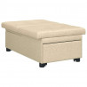 Rozkładana sofa Kremowy 194 x 50 x 82 cm tkanina