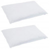 Poduszka z poduszką 2 pcs Biały 40 x 80 cm Pióra
