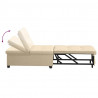Rozkładana sofa Kremowy 194 x 50 x 82 cm tkanina
