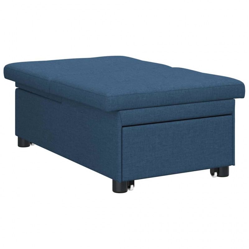 Rozkładana sofa Niebieski 194 x 50 x 82 cm tkanina
