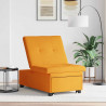 Rozkładana sofa Ciemny Żółty 194 x 50 x 82 cm tkanina