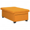 Rozkładana sofa Ciemny Żółty 194 x 50 x 82 cm tkanina