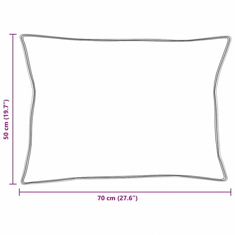 Poduszka z poduszką 2 pcs Biały 50 x 70 cm Pióra